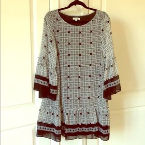 Max Studio Geometric print dress sz M